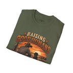 Raising Good Humans Christian Men’s T-Shirt – Deuteronomy 6:6–7 Faith & Fatherhood Tee