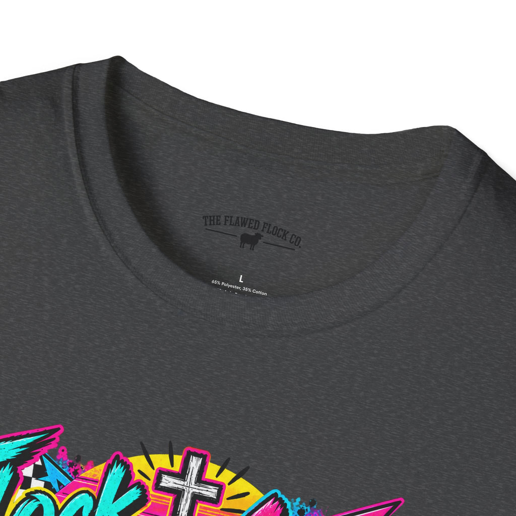 Flock Around and Find Out Christian Sheep T-Shirt – Retro 80s Funny Faith Tee