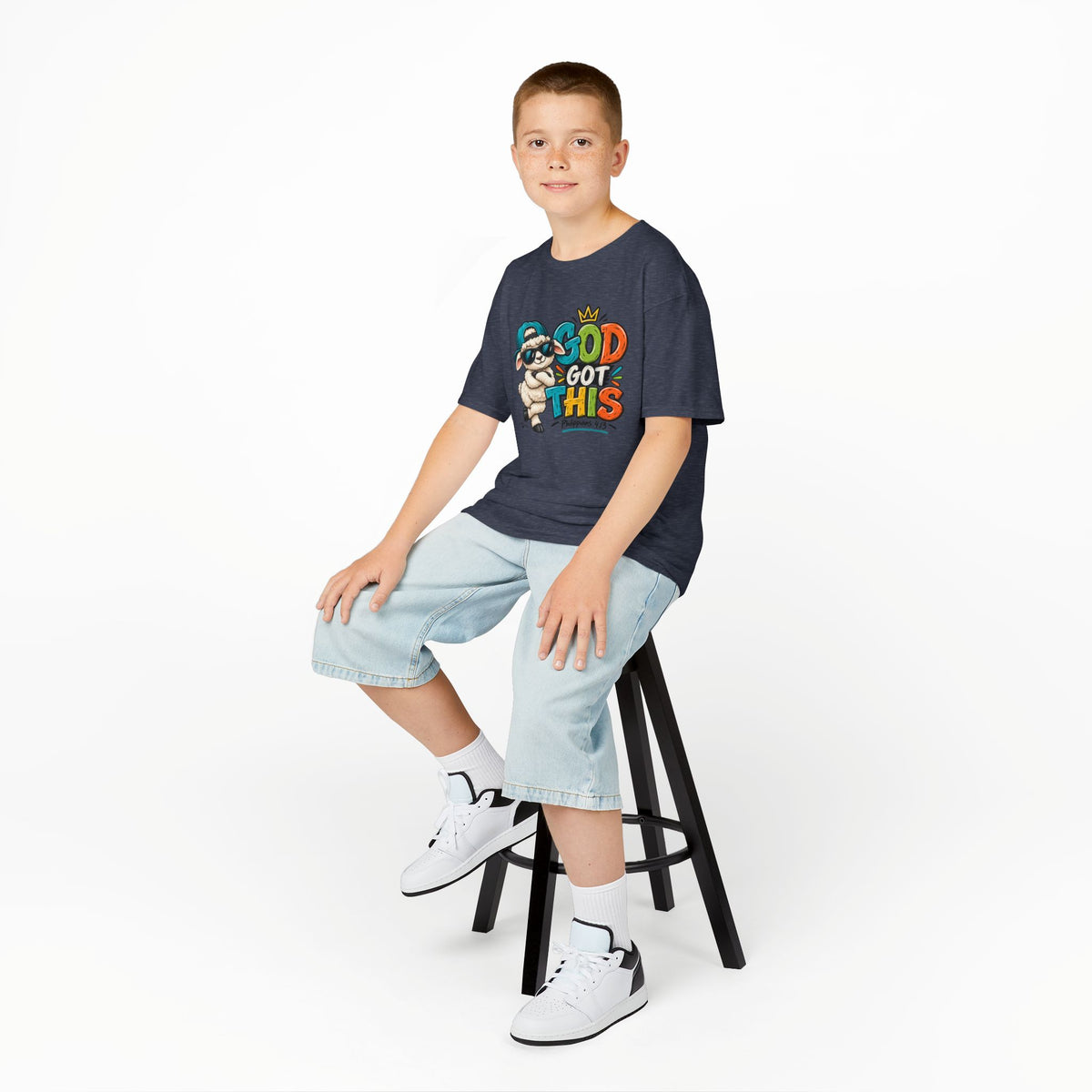 God Got This Christian Kids T-Shirt – Philippians 4:13 Faith Tee