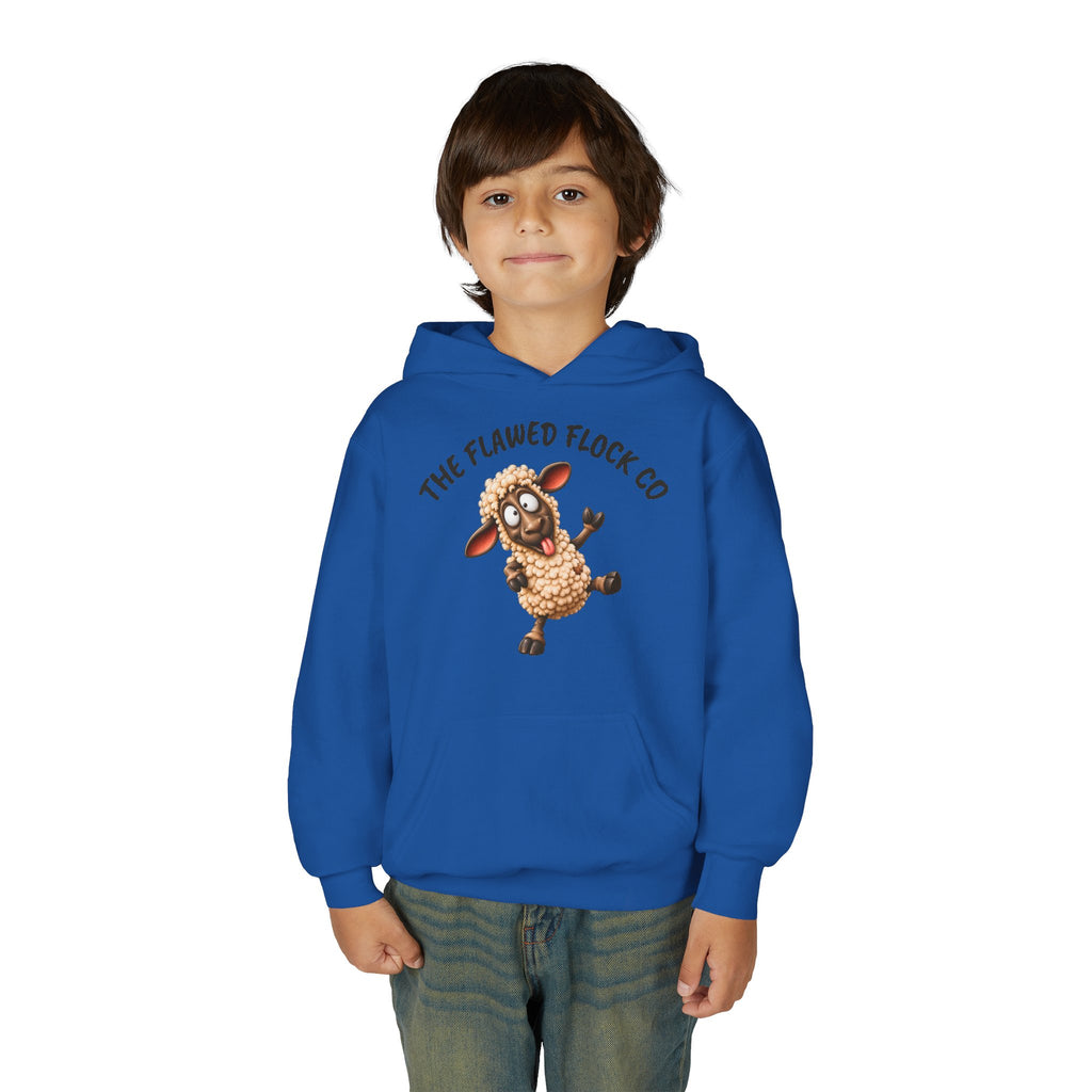 The Flawed Flock Co. Kids Christian Hoodie – Silly Sheep Youth Sweatshirt
