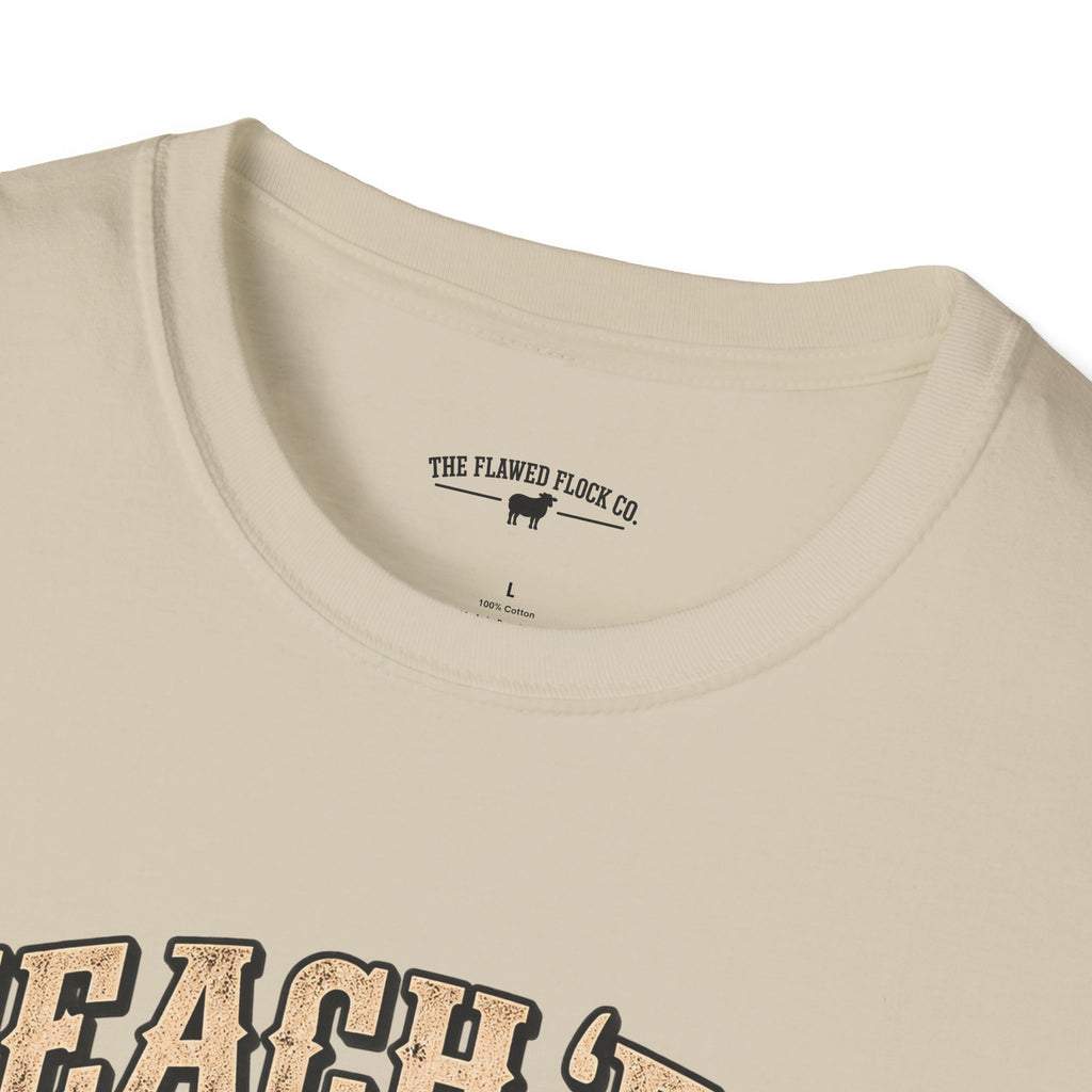 Teach ’Em While They’ll Listen Christian Men’s T-Shirt – Deuteronomy 6:6–7 Father & Son Faith Tee