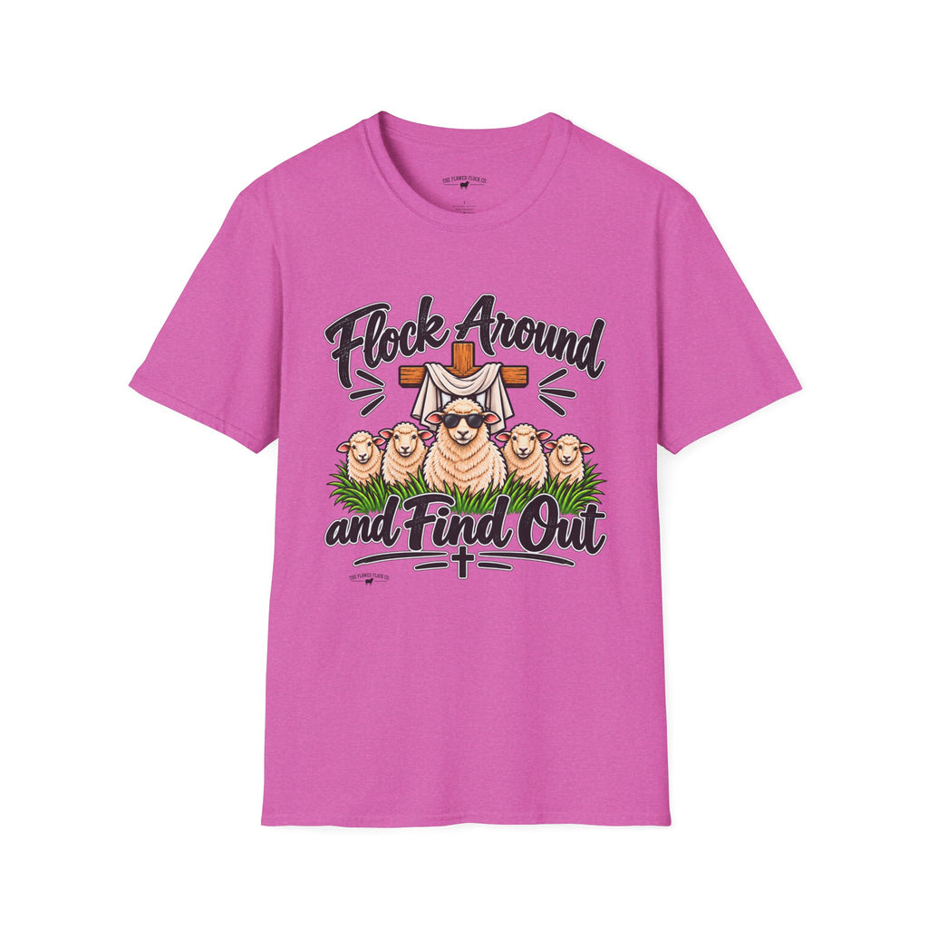Flock Around and Find Out Christian Sheep T-Shirt – Funny Faith Graphic Tee