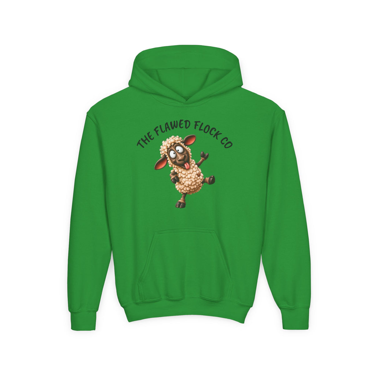 The Flawed Flock Co. Kids Christian Hoodie – Silly Sheep Youth Sweatshirt