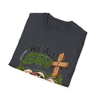 We All Sin & Fall Short Christian Sheep T-Shirt – Romans 3:23