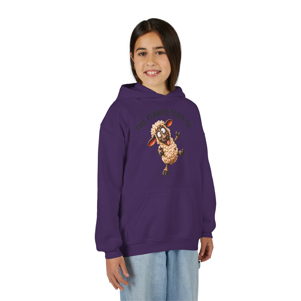 The Flawed Flock Co. Kids Christian Hoodie – Silly Sheep Youth Sweatshirt