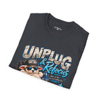 Unplug & Refocus Christian Sheep T-Shirt – Matthew 6:33 Faith Graphic Tee